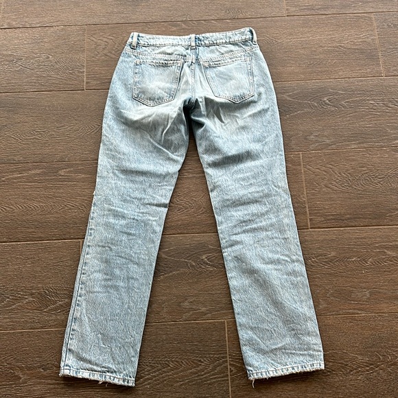 Garage Denim Low Rise Straight Ripped Jeans - Picture 2 of 3